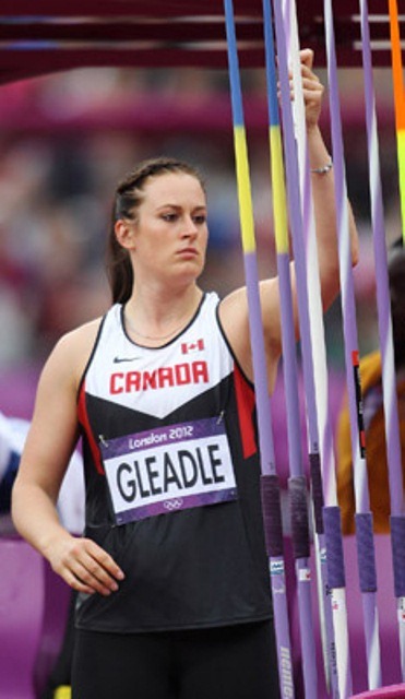 Liz Gleadle finished 12th in women’s javelin at the 2012 London Summer Games.Photograph by Athletics Canada photo, for The Vancouver Courier
